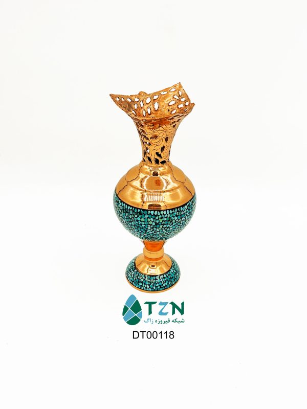 گلدان فیروزه کوبی سنبل
